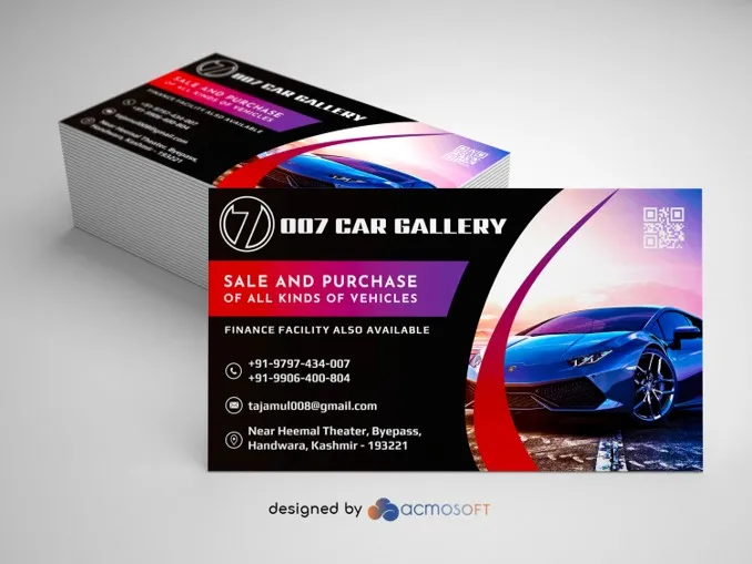 007 Car Gallery Business Card 2 by Acmo Network